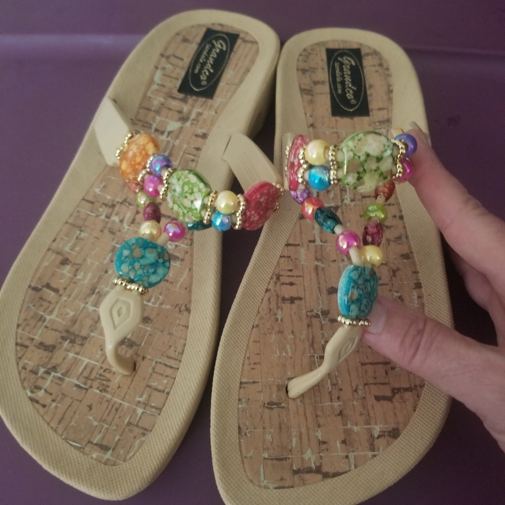 Beaded sandals